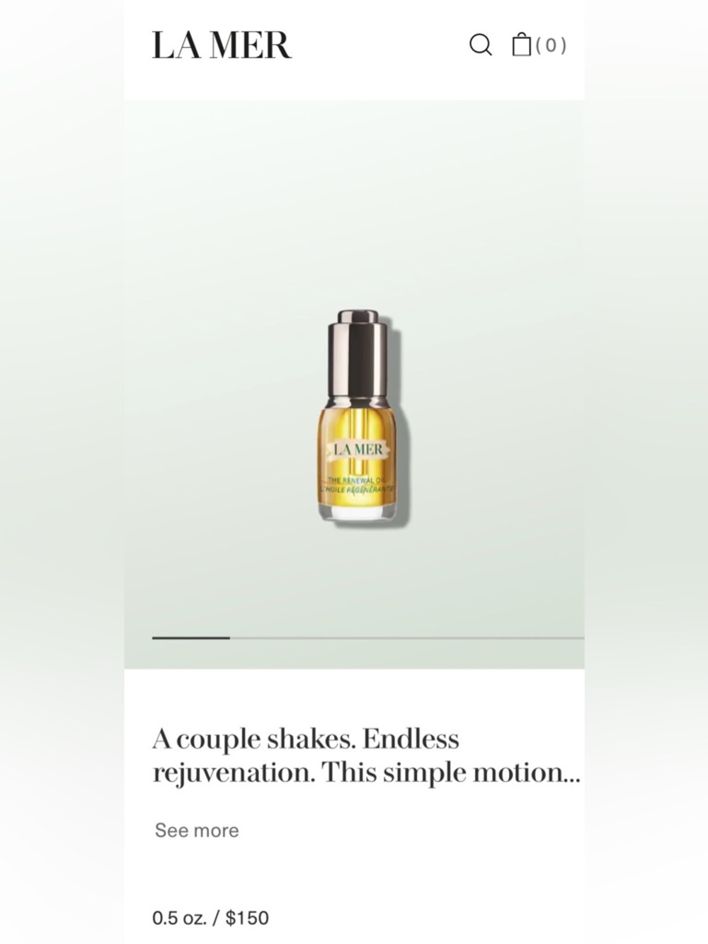 NEW 2xLa Mer THE RENEWAL OIL 5ml (sample size) - Picture 2 of 3